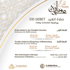 Eid al Fitr Gebet 2023 Ramadan-Fest 2023
